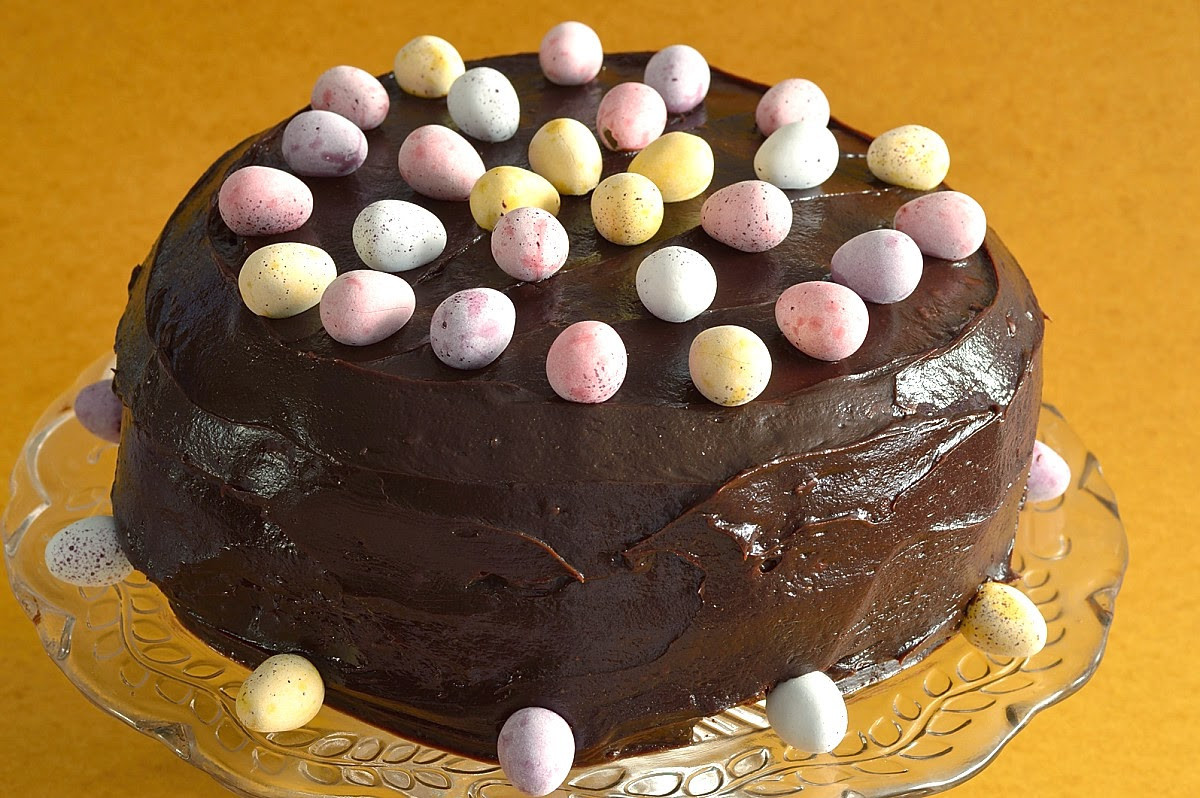 Chocolate Easter Cake
 Chocolate Almond Easter Cake