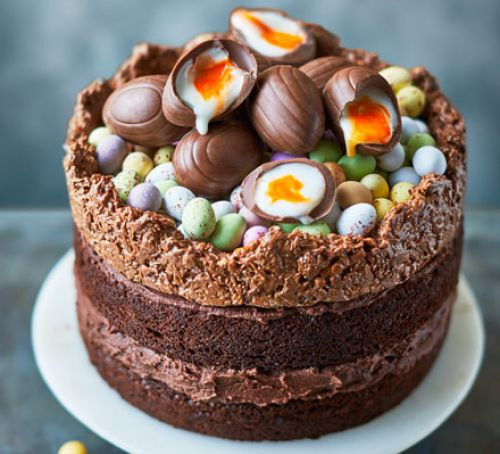 Chocolate Easter Cake
 Easter nest cake recipe