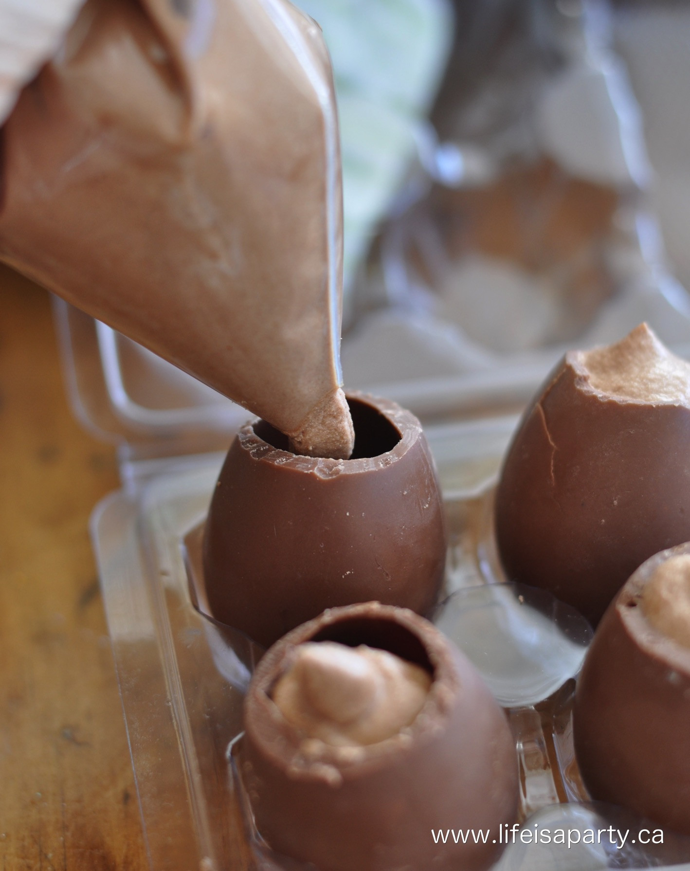 Chocolate Easter Desserts
 Chocolate Mousse Easter Eggs Life is a Party