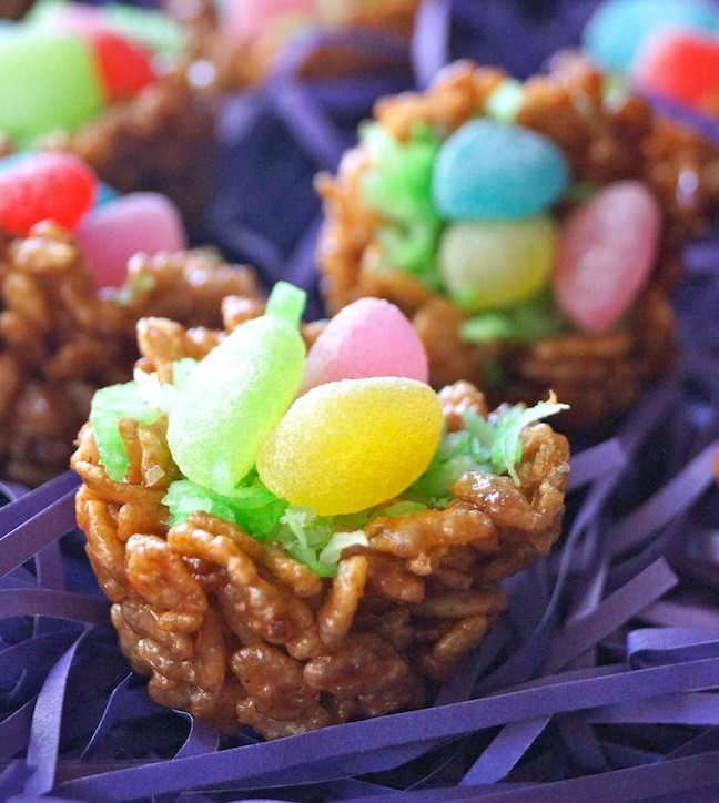 Chocolate Easter Desserts Recipe
 Easter Dessert Recipe Chocolate Rice Krispies Treats Nests