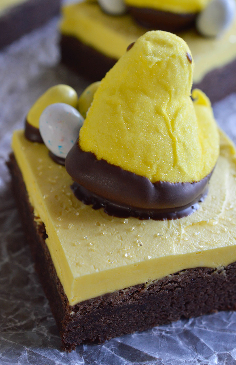 Chocolate Easter Desserts Recipe
 Peeps Chocolate Cake Bars Recipe WonkyWonderful