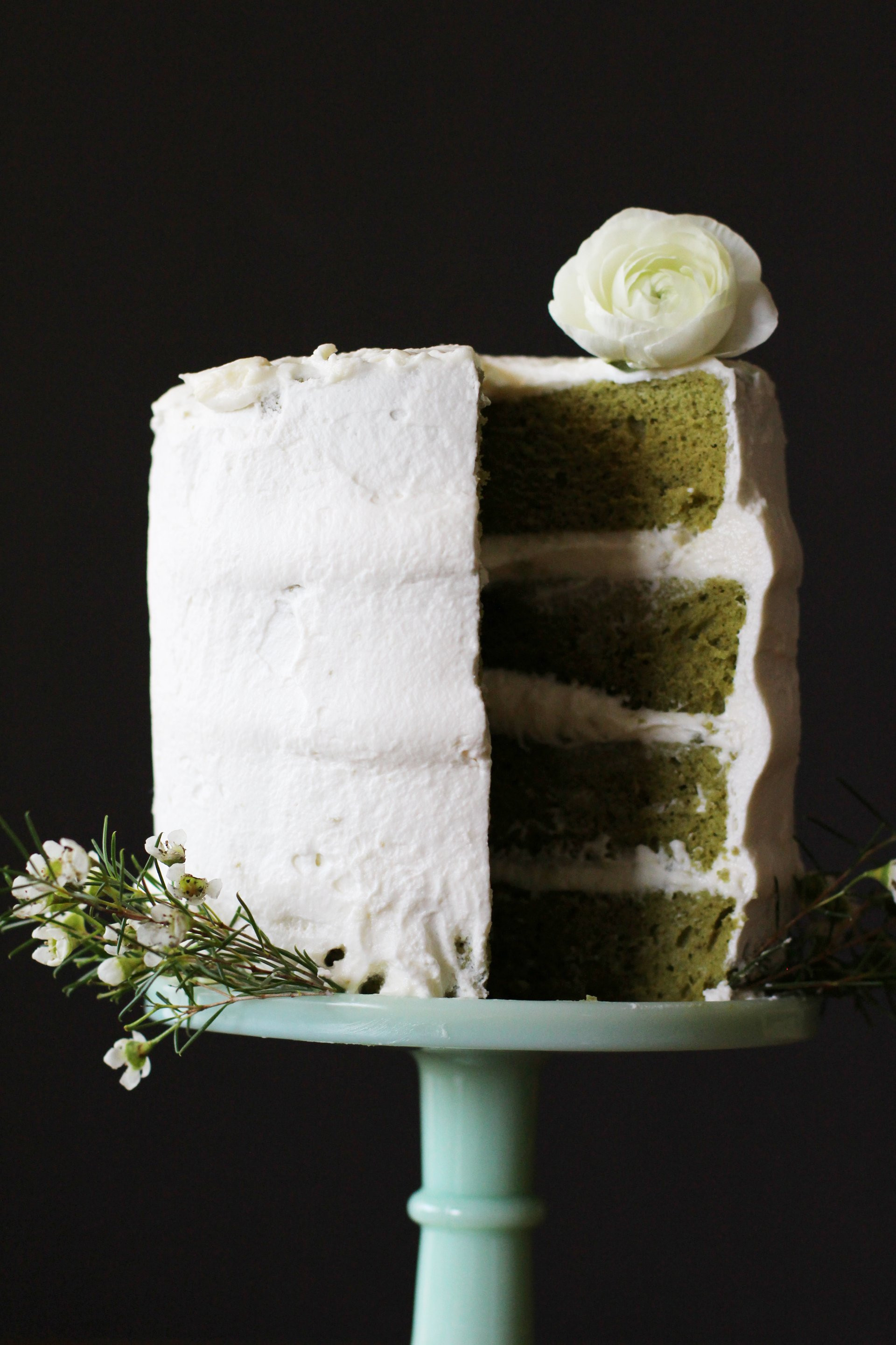 Chocolate Frosting Wedding Cakes
 Matcha Green Tea and White Chocolate Cake – HonestlyYUM