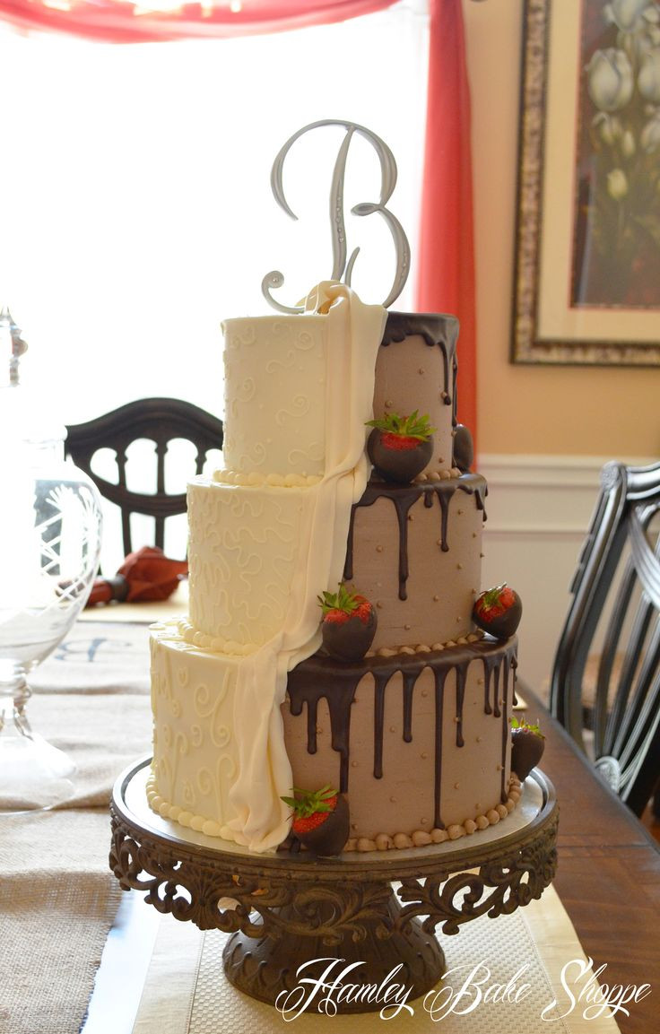 Chocolate Frosting Wedding Cakes
 6996 best images about Wedding Cakes We Do on Pinterest