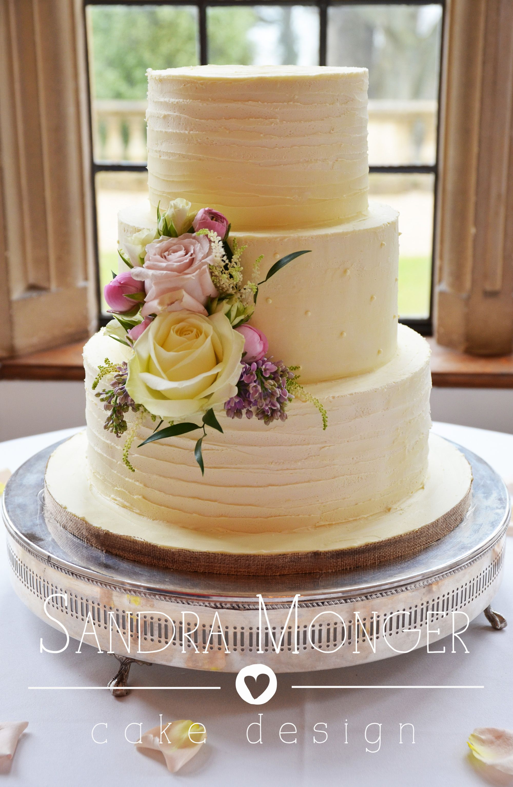 Chocolate Ganache Wedding Cakes
 Rustic white chocolate ganache wedding cake