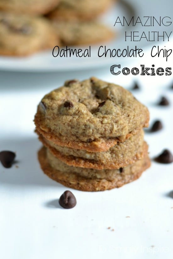 Chocolate Oatmeal Cookies Healthy
 Amazing Healthy Oatmeal Chocolate Chip Cookies