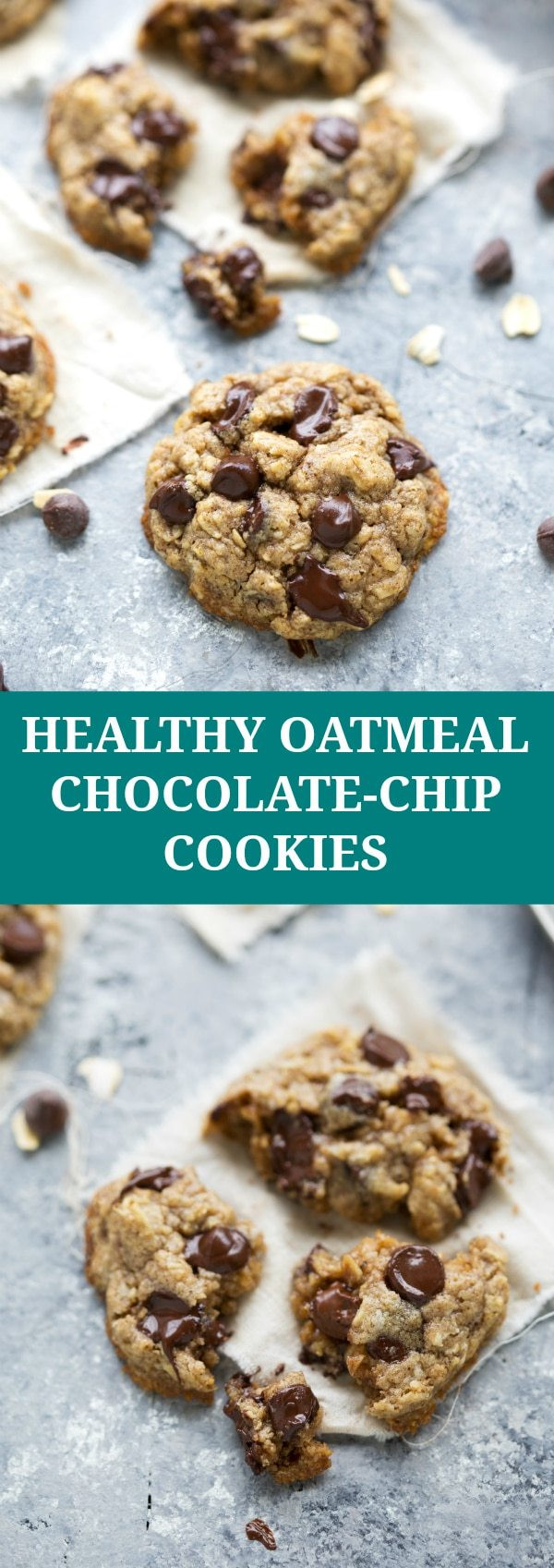 Chocolate Oatmeal Cookies Healthy
 The BEST healthy oatmeal chocolate chip cookies Chelsea