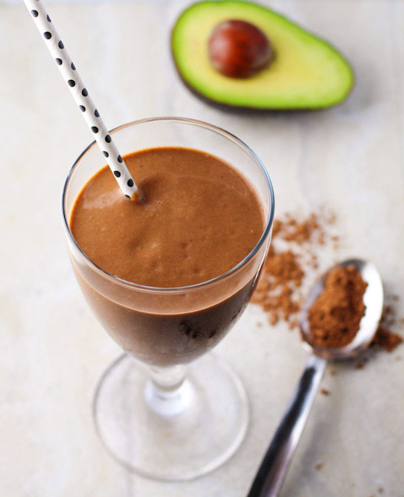 Chocolate Smoothies Healthy
 Raw Cacao and Avocado Smoothie