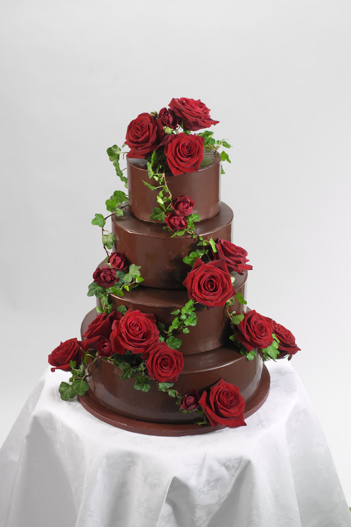Chocolate Wedding Cake
 12 chocolate wedding cakes