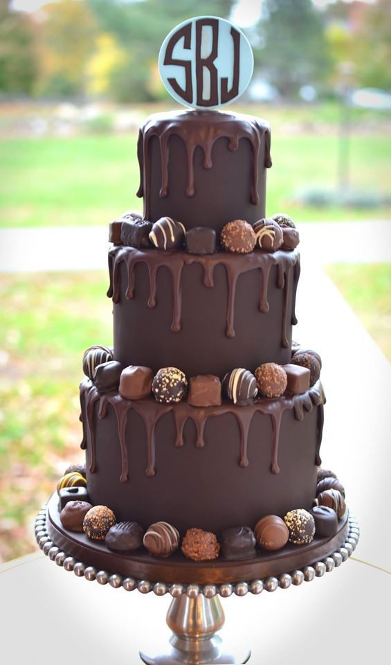 Chocolate Wedding Cake Recipe
 25 best ideas about Chocolate wedding cakes on Pinterest