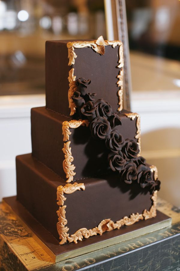 Chocolate Wedding Cakes
 20 Decadent and Delicious Chocolate Wedding Cakes Chic