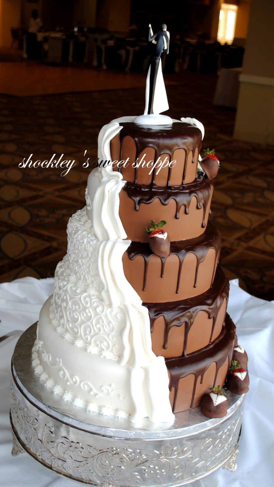 Chocolate Wedding Cakes
 Shockley s Sweet Shoppe
