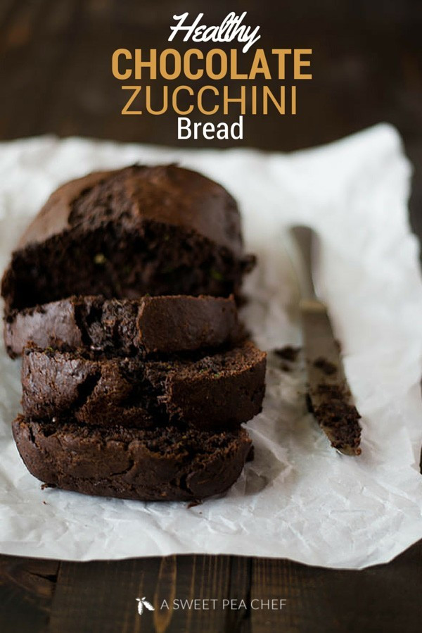 Chocolate Zucchini Bread Healthy
 Healthy Chocolate Zucchini Bread • A Sweet Pea Chef