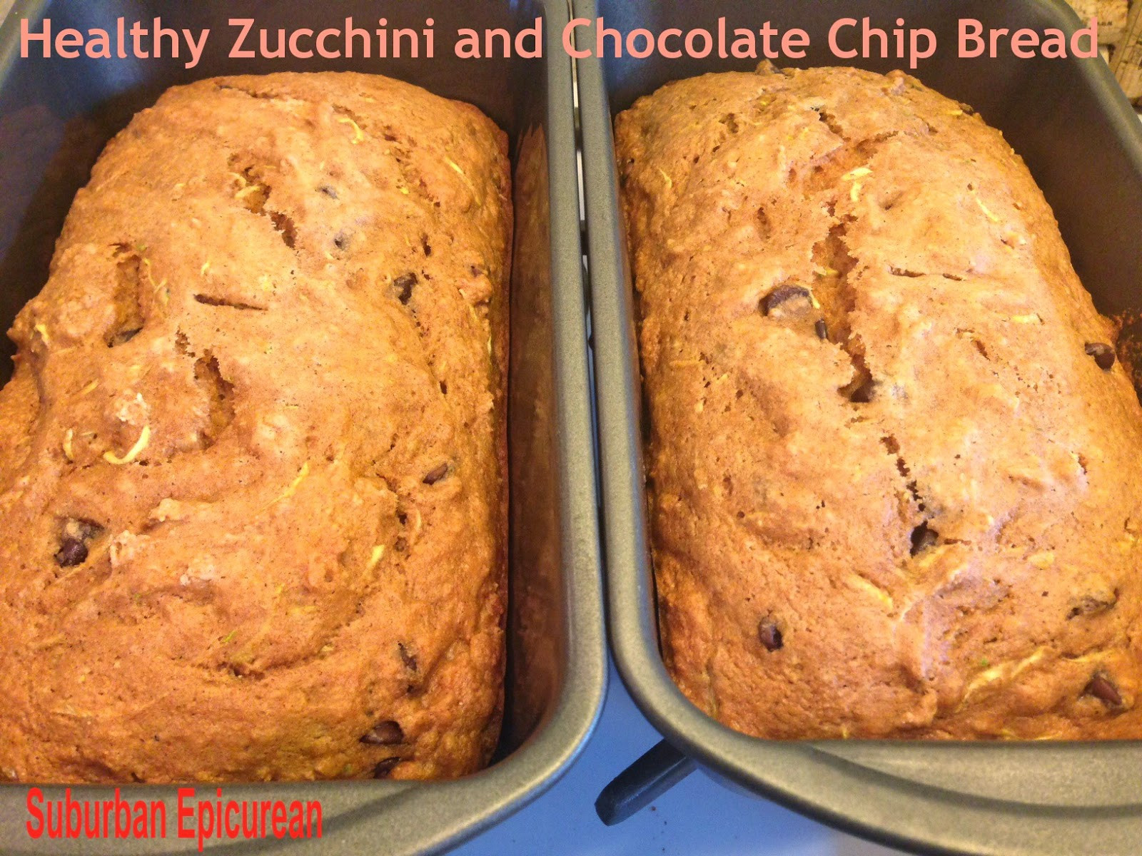 Chocolate Zucchini Bread Healthy
 Suburban Epicurean Healthy Chocolate Chip Zucchini Bread