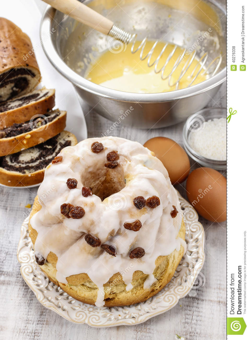 Classic Easter Desserts
 Traditional Easter Cake Stock Image