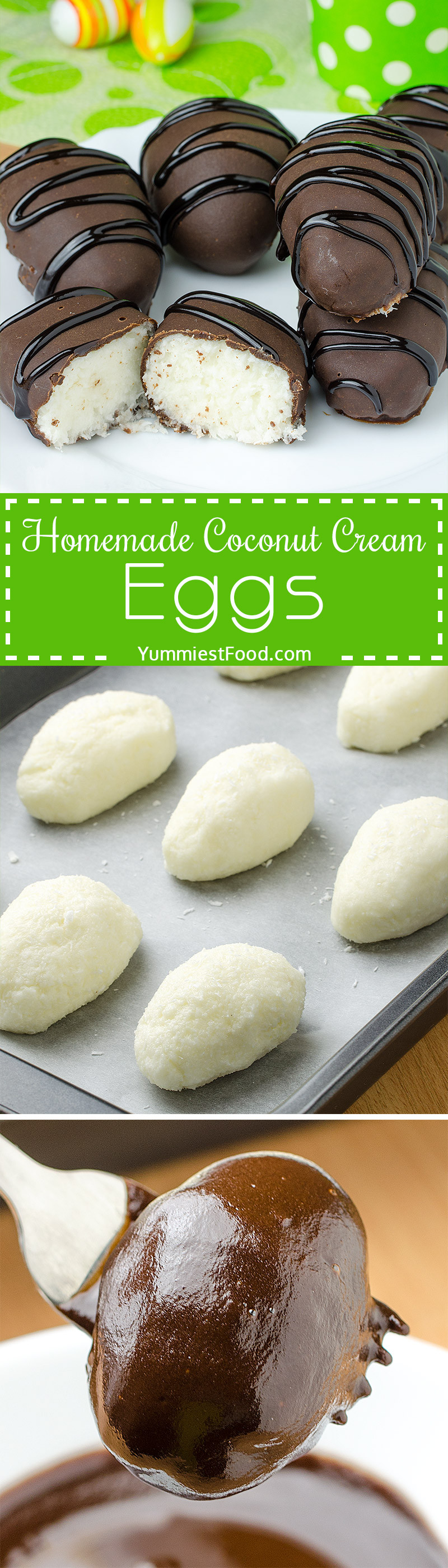 Coconut Cream Easter Egg Recipes
 Homemade Coconut Cream Eggs Recipe from Yummiest Food