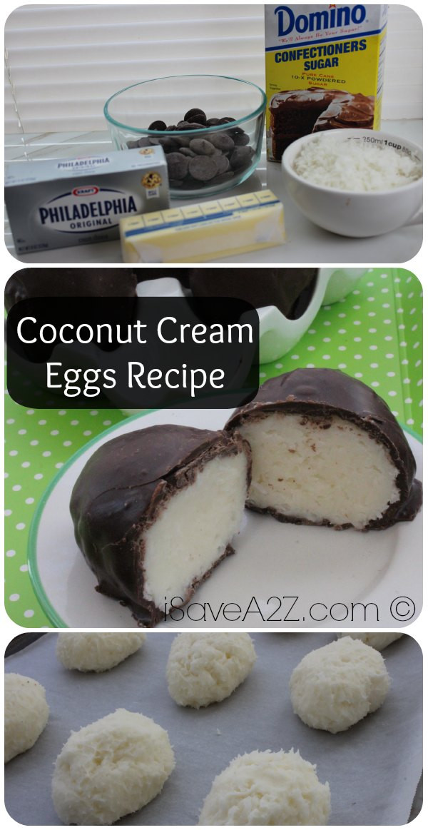 Coconut Cream Easter Egg Recipes
 Coconut Cream Eggs Recipe iSaveA2Z