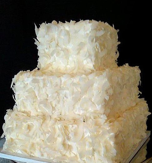 Coconut Wedding Cake
 Fresh coconut wedding cake