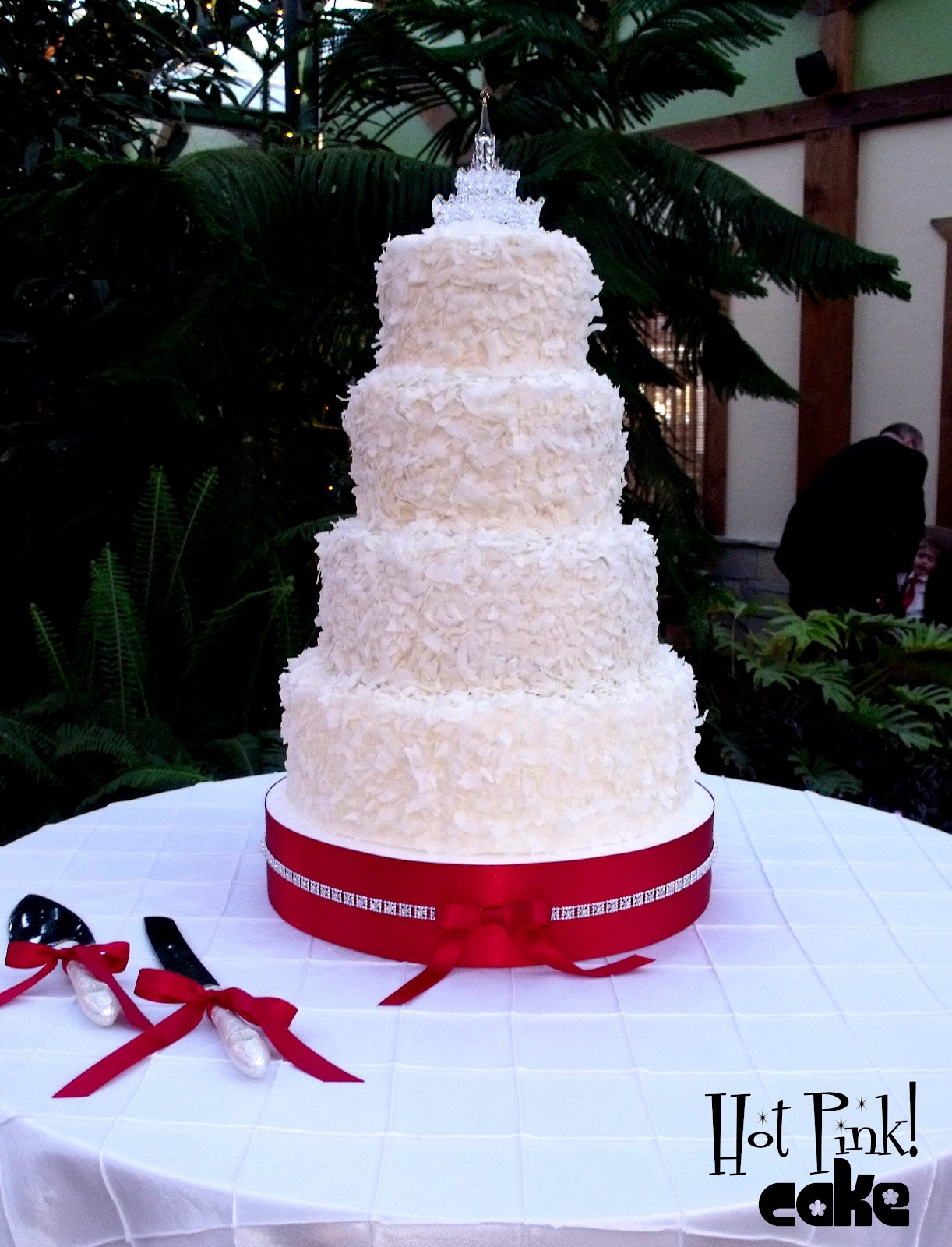 Coconut Wedding Cake
 Hot Pink Cakes Coconut Wedding Cake