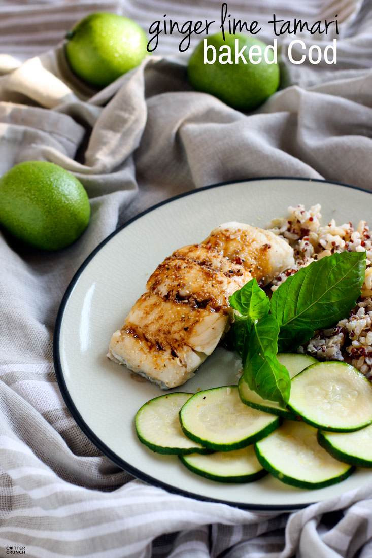 Cod Fish Recipes Healthy
 Ginger Lime Tamari Gluten Free Baked Cod Cotter Crunch