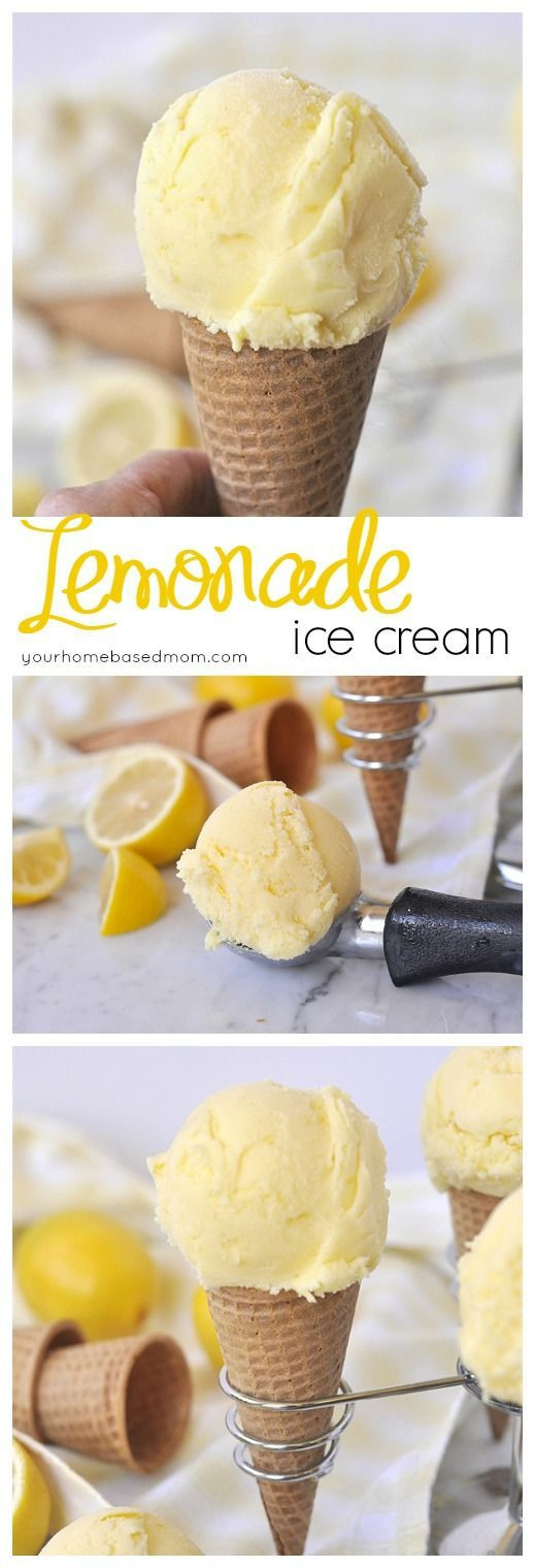 Cold Summer Desserts
 Lemonade Ice Cream Recipe