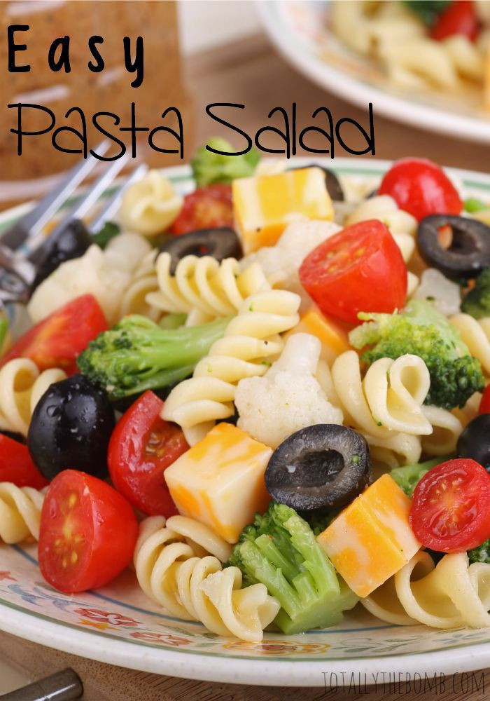 Cold Summer Side Dishes
 Easy Pasta Salad