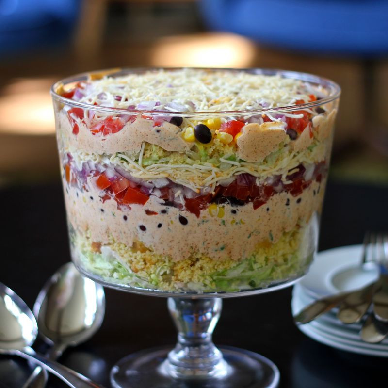 Cold Summer Side Dishes
 Layered Cornbread Salad