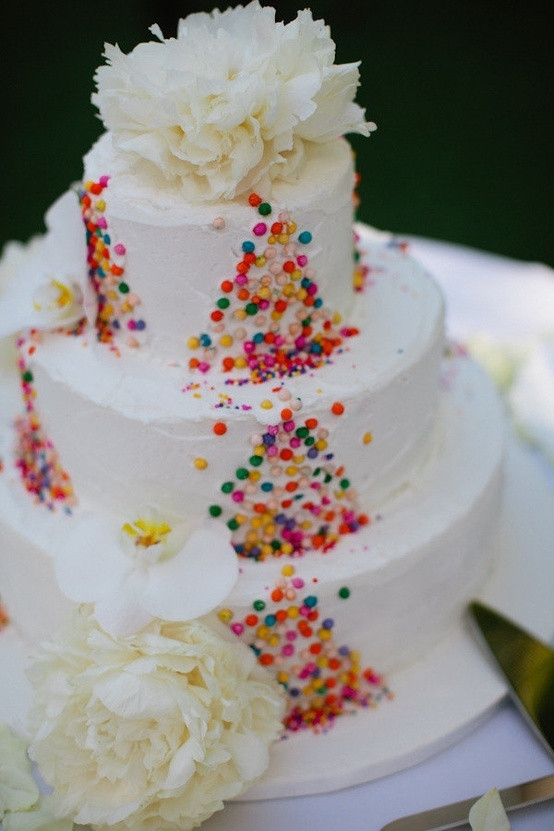 Confetti Wedding Cakes
 Colorful confetti Cake by Ana Paz Cakes graphy