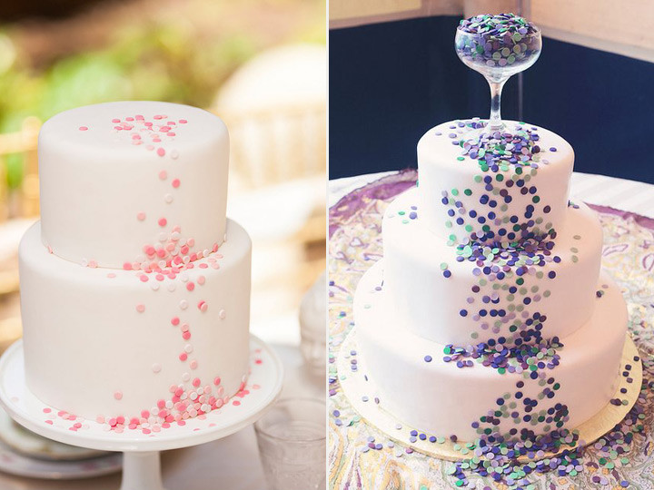 Confetti Wedding Cakes
 Confetti Wedding Cakes That ll Put a Smile on Your Face