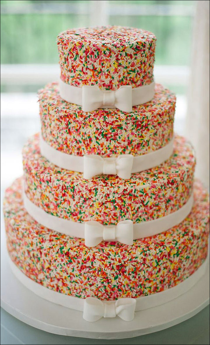 Confetti Wedding Cakes
 11 Simple Wedding Cakes That You Will Love