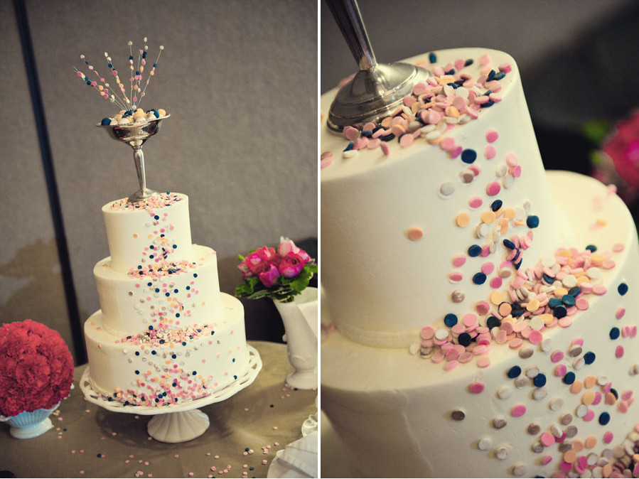 Confetti Wedding Cakes
 Funfetti wedding cake yummy