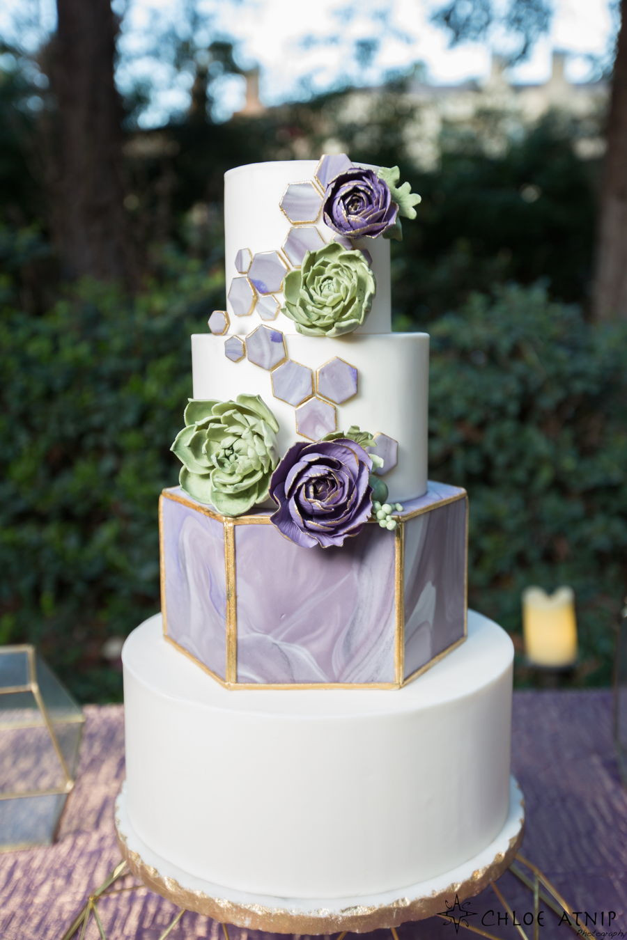 Contemporary Wedding Cakes
 Geometric Modern Wedding Cake CakeCentral