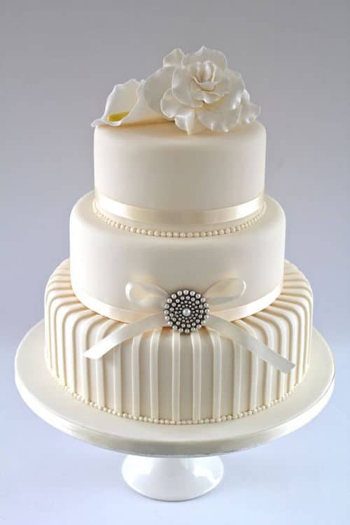 Contemporary Wedding Cakes
 30 White Wedding Cake Designs That Will Leave You Wanting e