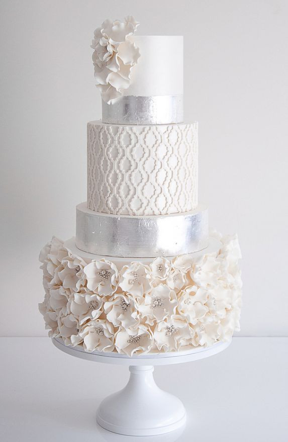 Contemporary Wedding Cakes
 Pretty modern wedding cake Wedding Touch
