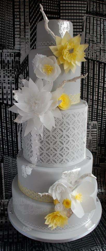 Contemporary Wedding Cakes
 1000 images about rice paper flowers on Pinterest