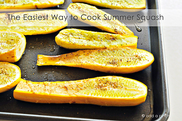 Cooking Summer Squash
 Oven Roasted Squash Recipe