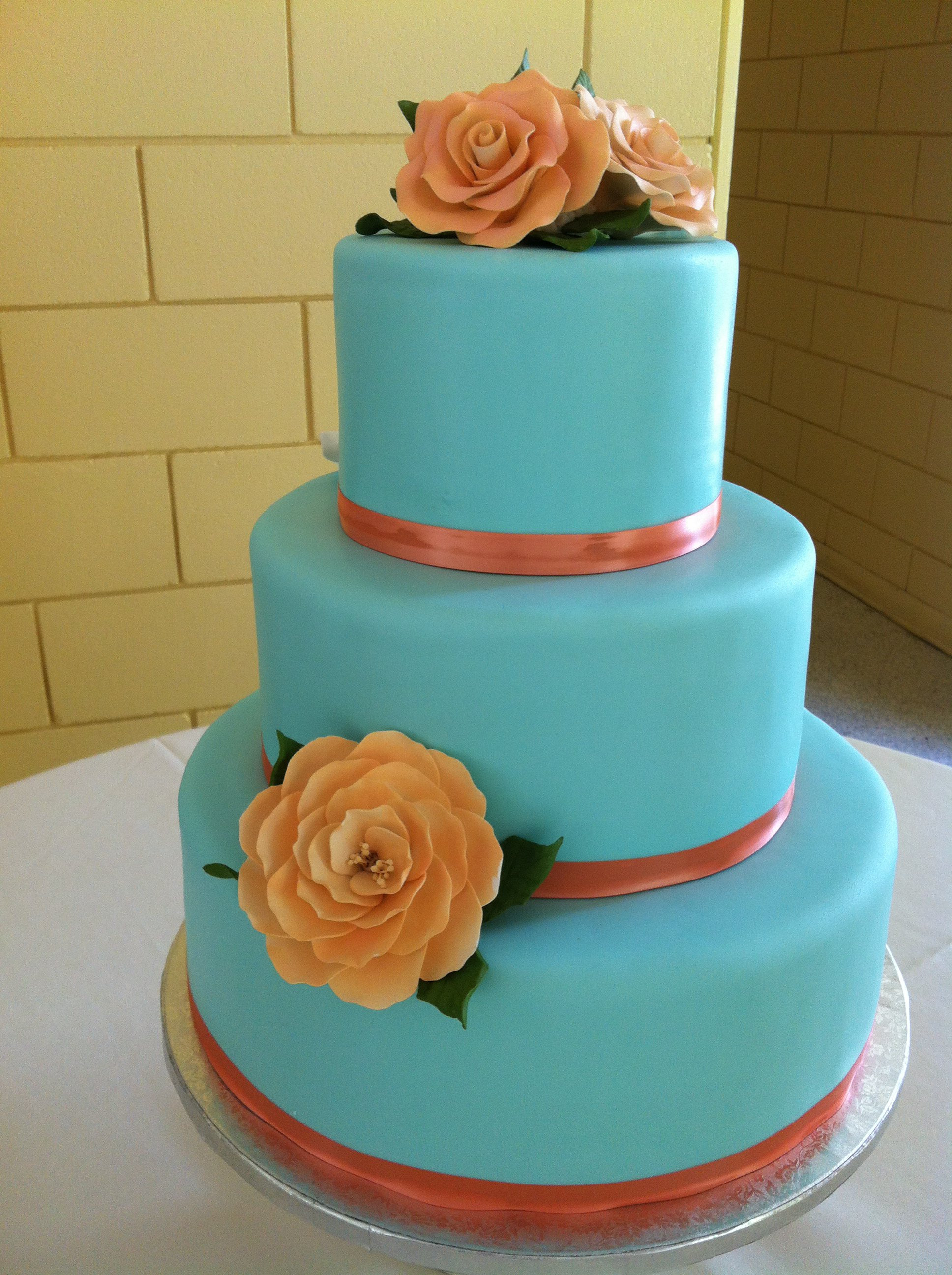 Coral And Teal Wedding Cakes
 Southern Blue Celebrations Teal Wedding Cake Ideas