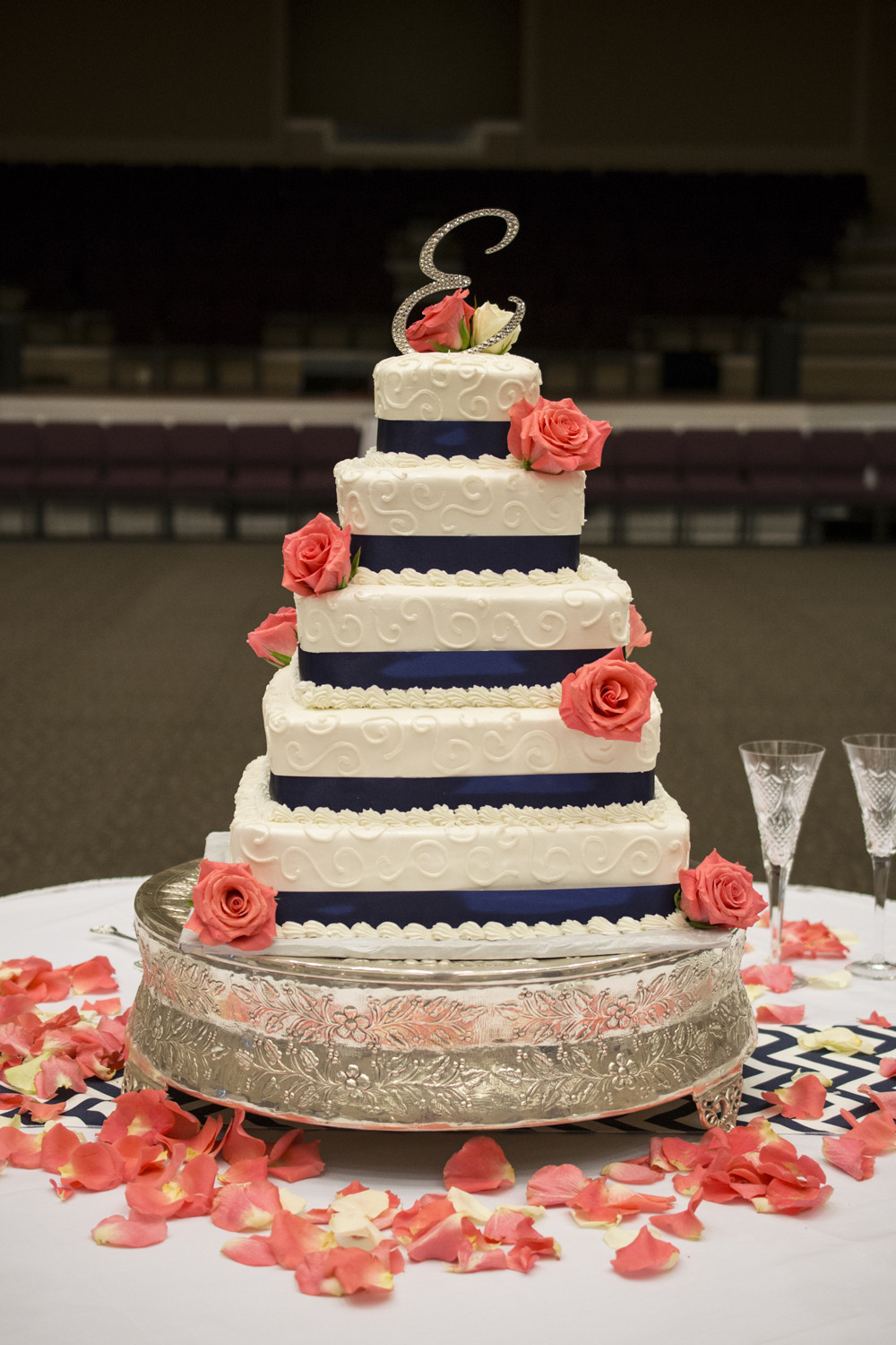 Coral Wedding Cakes
 Zac & Tori Hampton Wedding grapher — Hampton Roads