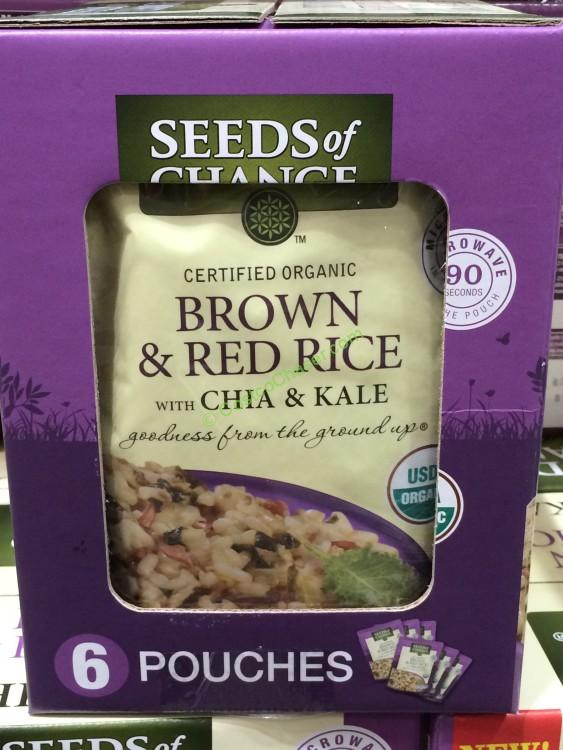 Costco Organic Brown Rice
 Seeds of Change Organic Brown Rice with Chia & Kale 6 8 5