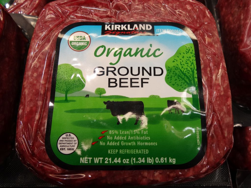 Costco Organic Ground Beef
 Kirkland Signature Organic Ground Beef