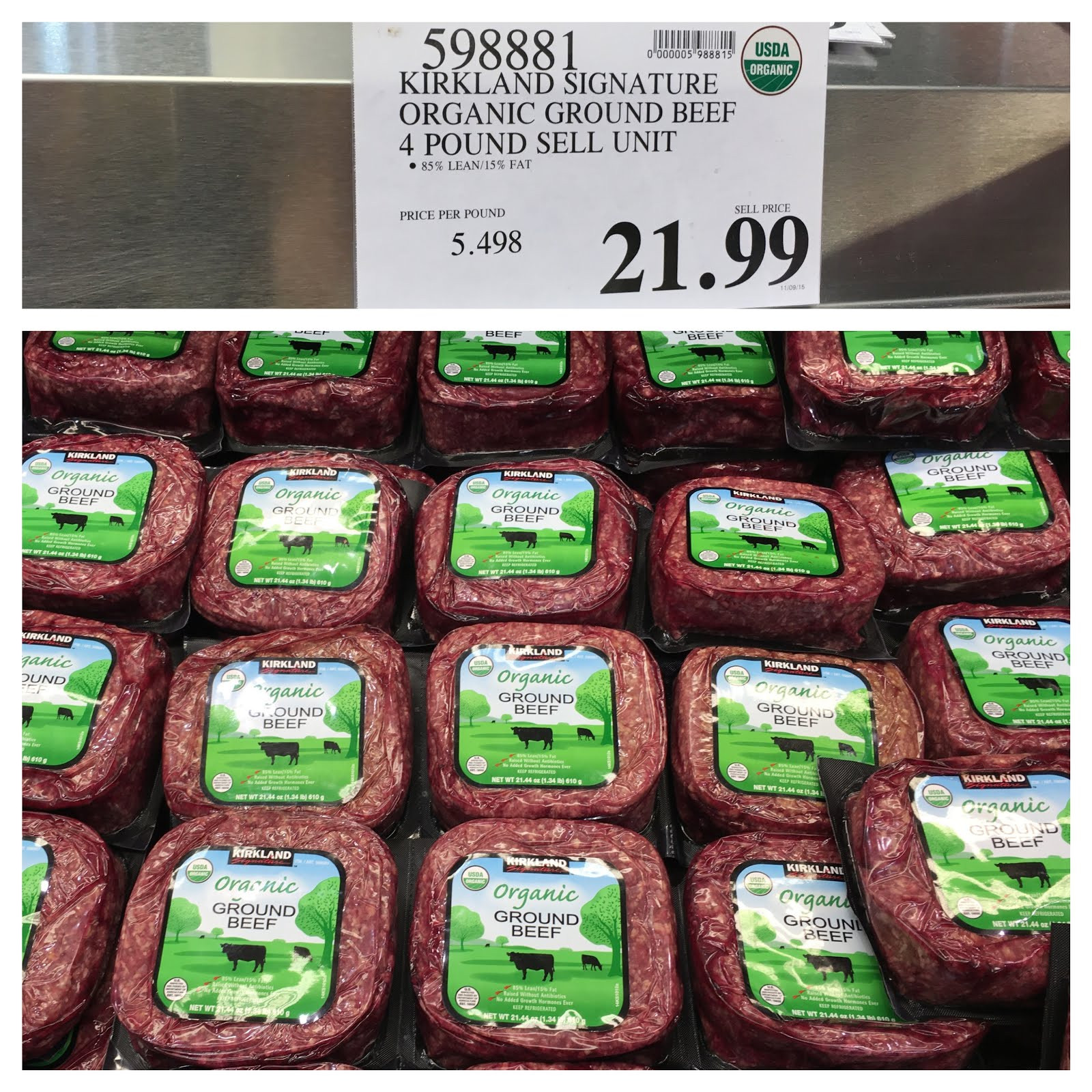 Costco Organic Ground Beef
 the Costco Connoisseur Survive your Whole30 with Costco