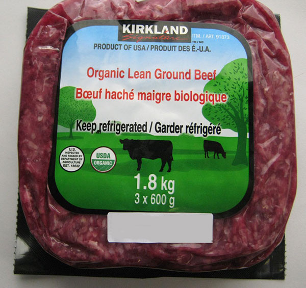 Costco Organic Ground Beef
 E coli concerns prompt Costco organic beef recall in