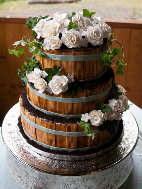 Country Style Wedding Cakes
 Top 16 Rustic Style Wedding Cakes for Your Country Wedding