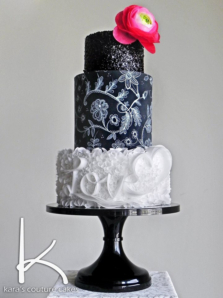 Coutoure Wedding Cakes
 Kara s Couture Cakes Wafer & Painted Lace Tutorial 