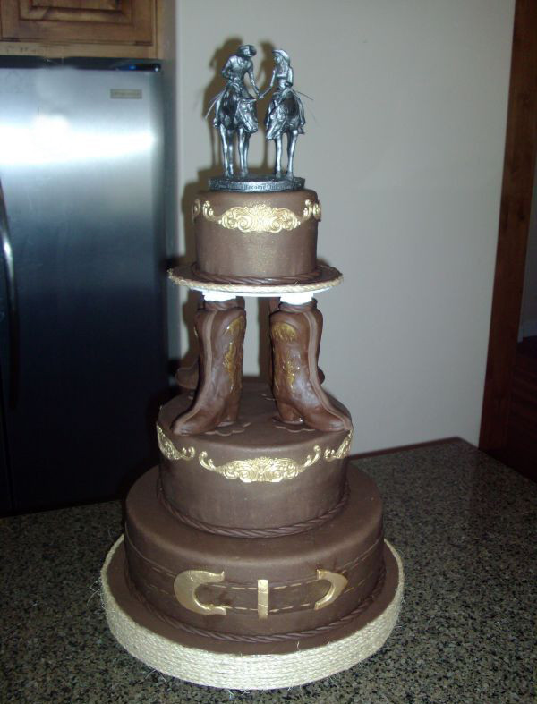 Cowboy Wedding Cakes
 Ideas of the Western Themed Wedding Cakes