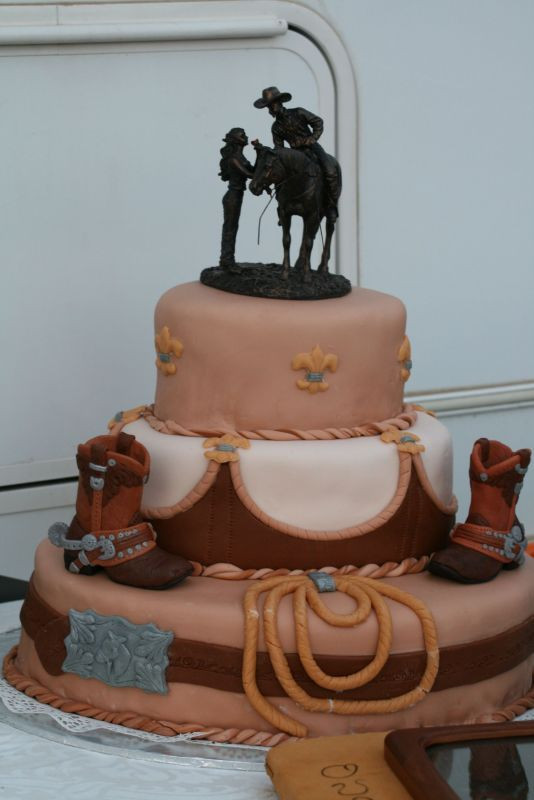 Cowboy Wedding Cakes
 Western Cowboy Style Cakes Inspiration Project Wedding