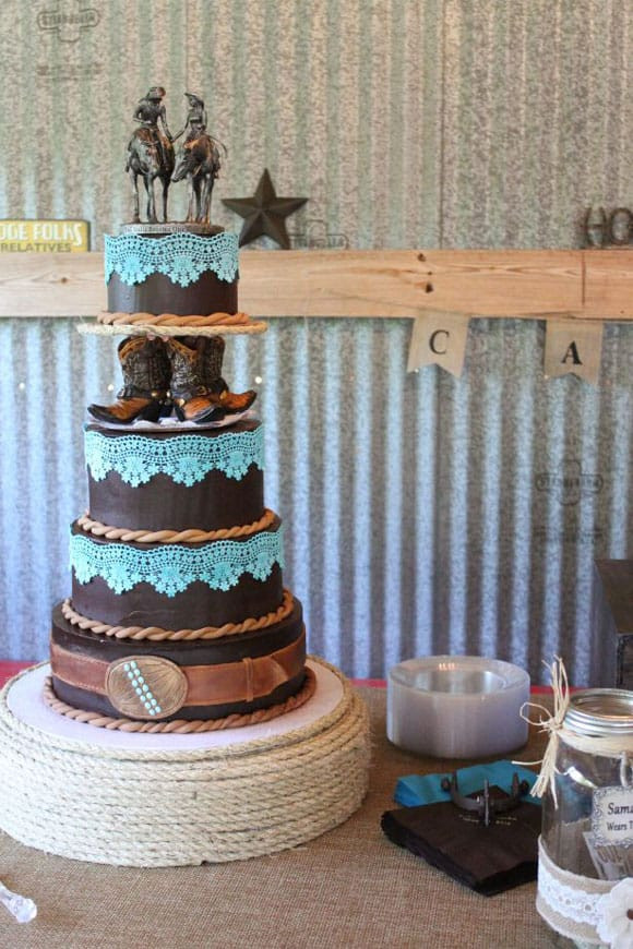 Cowboy Wedding Cakes
 Western Wedding Cakes Cowgirl Magazine