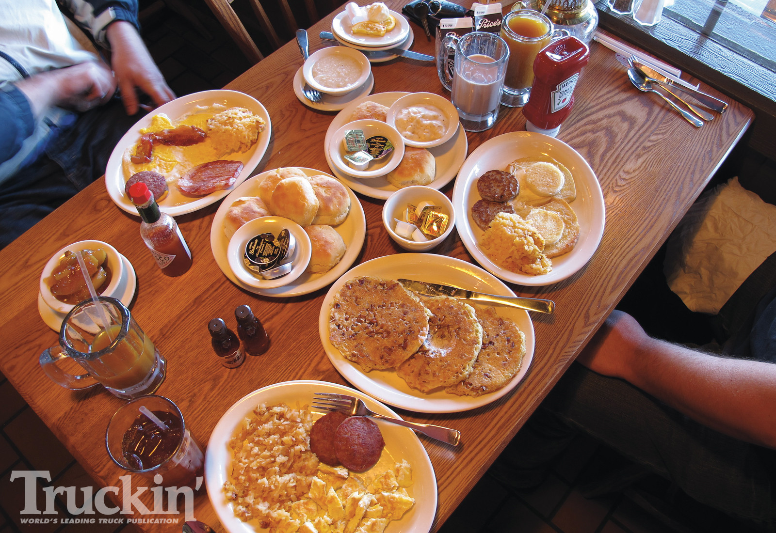 Cracker Barrel Healthy Breakfast
 Is this considered a large portion of food in America