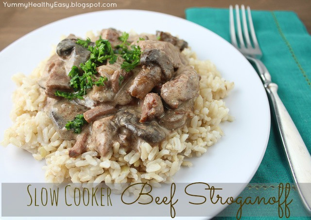 Crock Pot Beef Stroganoff Healthy
 Slow Cooker Beef Stroganoff Yummy Healthy Easy