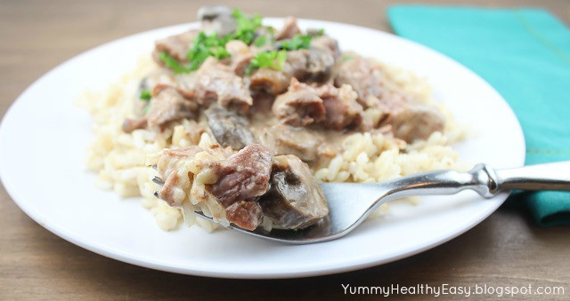 Crock Pot Beef Stroganoff Healthy
 Slow Cooker Beef Stroganoff Yummy Healthy Easy