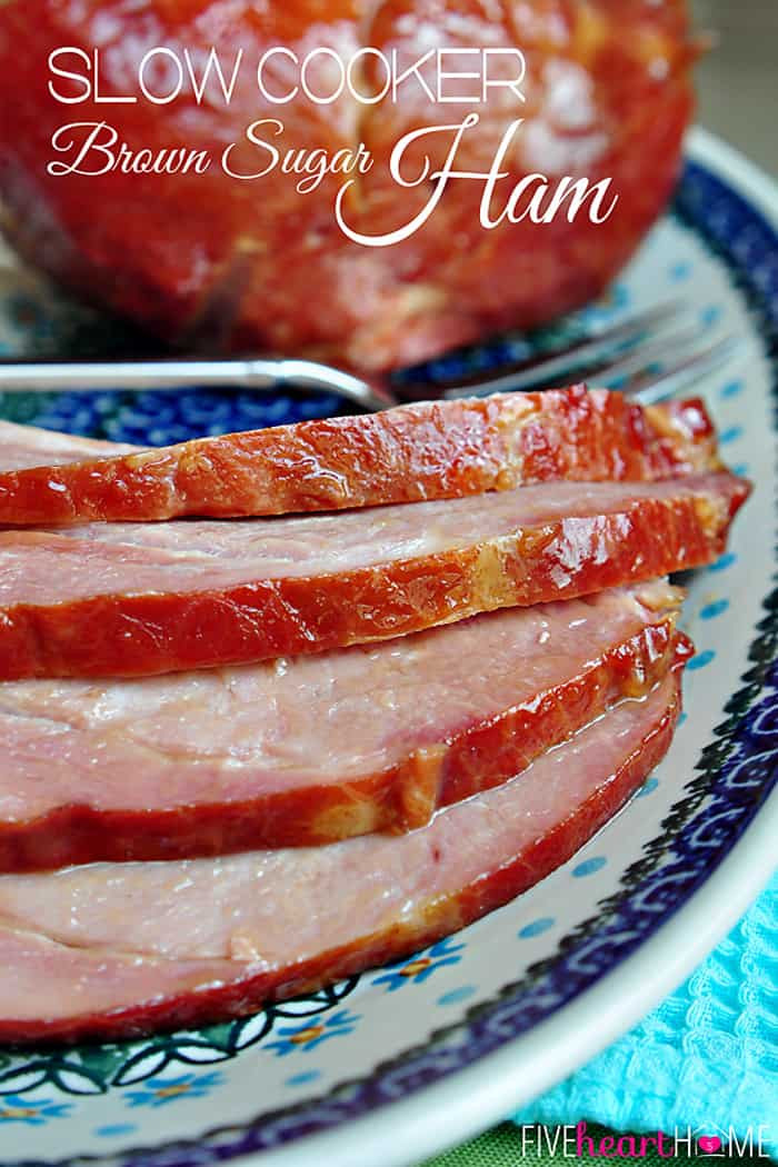 Crock Pot Easter Ham
 Slow Cooker Brown Sugar Ham Holiday Dinner from the